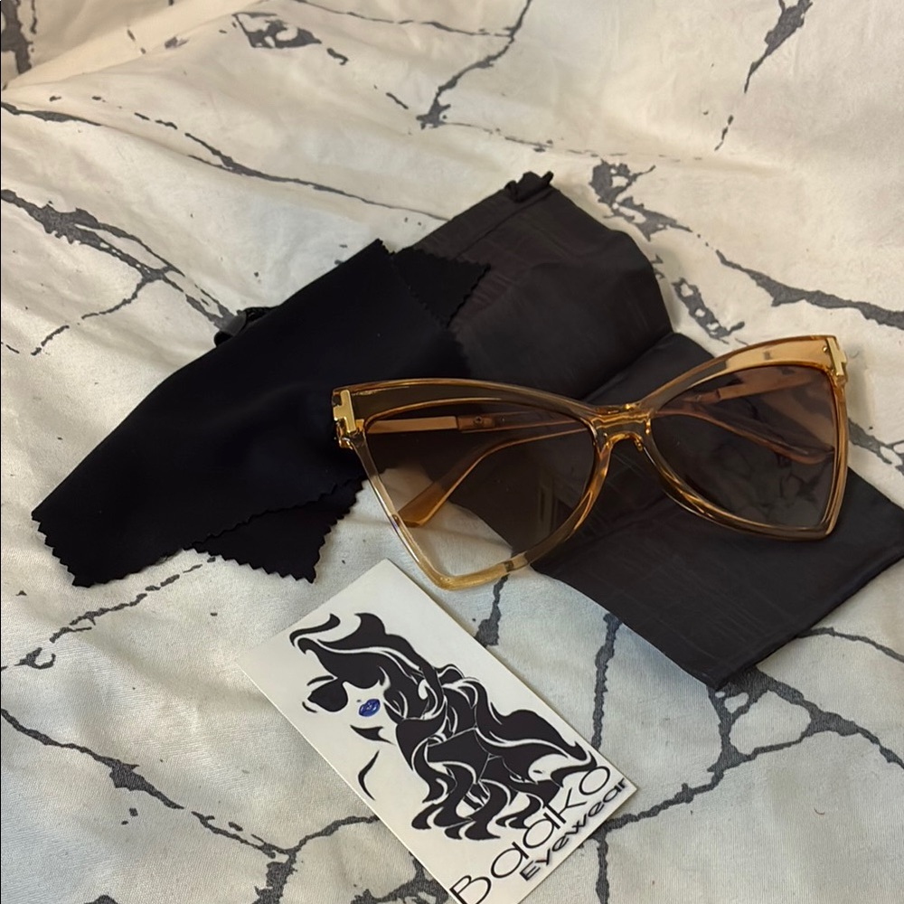 Bold Gold Cat Eye Sunglasses by Baako Princess